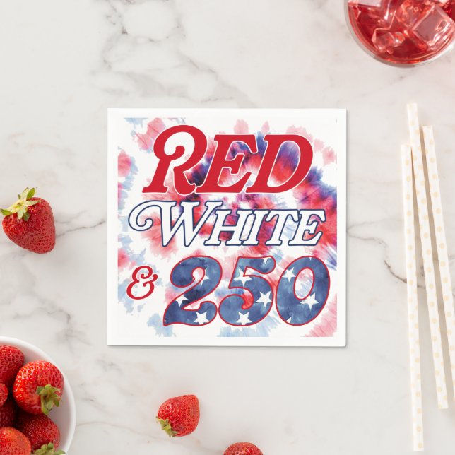 Guardanapo De Papel Vermelho Branco & 250 (Insitu)