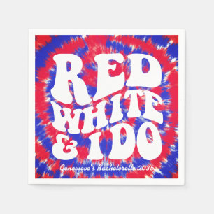 Guardanapo De Papel Vermelho Branco e Eu Faço Dia da Independência Ret