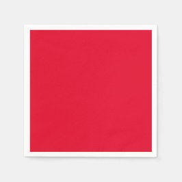 Guardanapo De Papel Vermelho Cádmio Cor Sólida