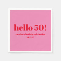 Vermelho cor-de-rosa-rosa-escuro moderno 50º Anive