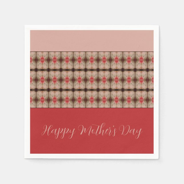 Guardanapo De Papel Vermelho e rosa rosado (Frente)