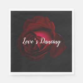 Guardanapo De Papel Vermelho, preto e rosa