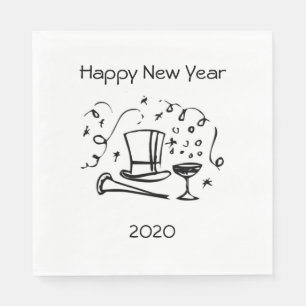 Guardanapo De Papel Véspera de ano novo datada