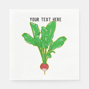 Guardanapo De Papel Vetor Radish