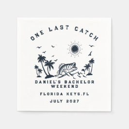 Guardanapo De Papel Viagem de Fim de Semana de Pesca com Tema de Peixe