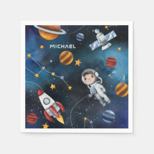 Guardanapo De Papel Viagem de Shuttle de Astronauta Espacial Exterior