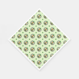 Guardanapo De Papel Vibrações Verdes Sortudas