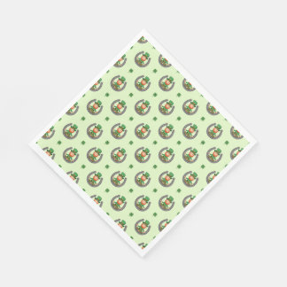 Guardanapo De Papel Vibrações Verdes Sortudas