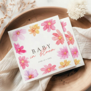 Guardanapo De Papel Vibrant Summer Baby in Bloom Floral Wildflower