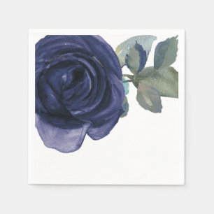 Guardanapo De Papel Vibrante Índigo Vivido Roxo Azul Floral