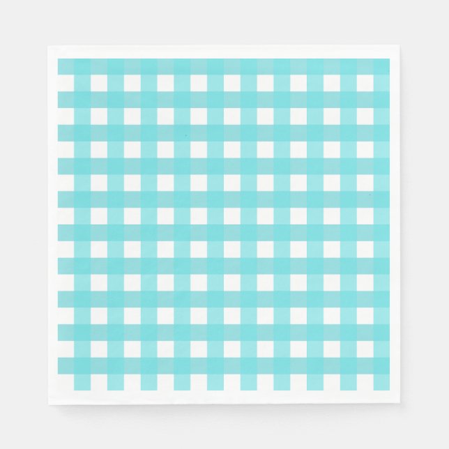 Guardanapo De Papel Vichy Bleu Ciel (Frente)