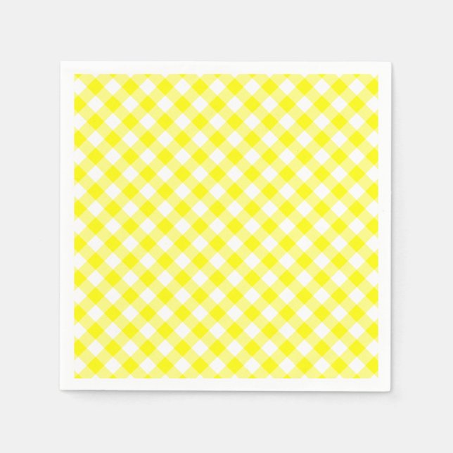 Guardanapo De Papel Vichy Jaune (Frente)