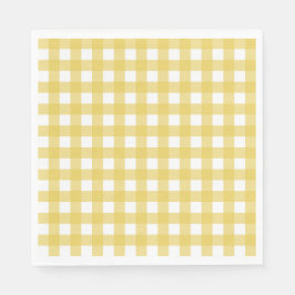 Guardanapo De Papel Vichy Jaune clair