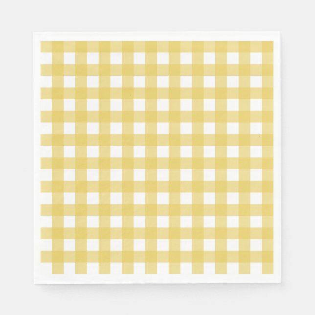 Guardanapo De Papel Vichy Jaune clair (Frente)
