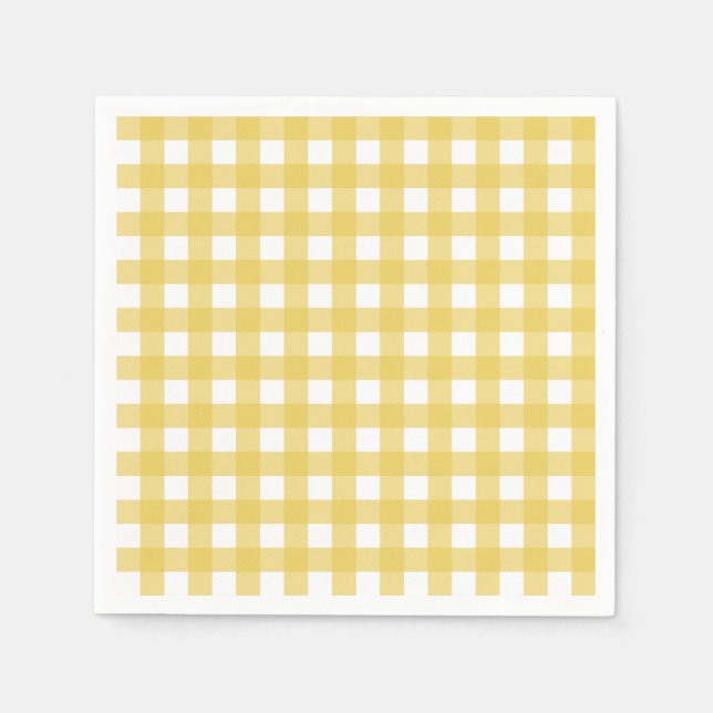 Guardanapo De Papel Vichy Jaune clair (Frente)