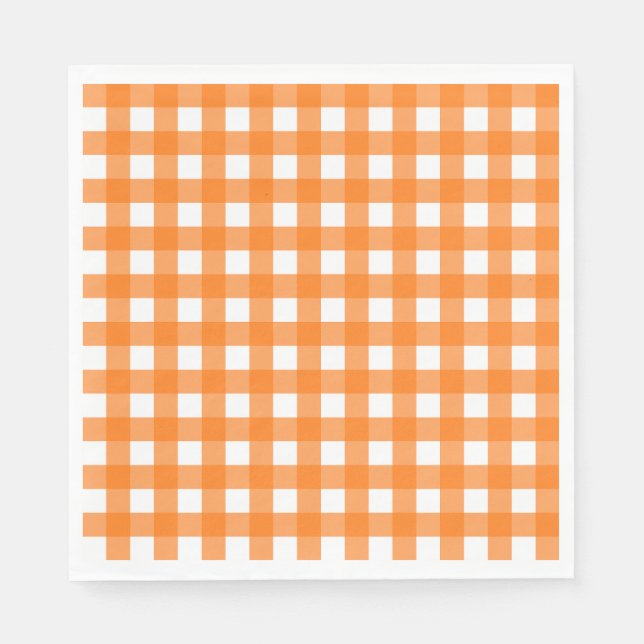 Guardanapo De Papel Vichy Orange (Frente)