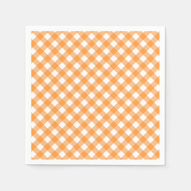 Guardanapo De Papel Vichy Orange (Frente)