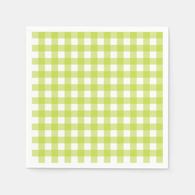 Guardanapo De Papel Vichy Vert pomme (Frente)