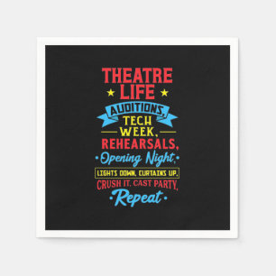 Guardanapo De Papel Vida De Teatro Para Ator