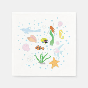 Guardanapo De Papel Vida Oceânica