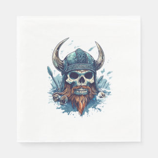 Guardanapo De Papel Viking Skull Berserker