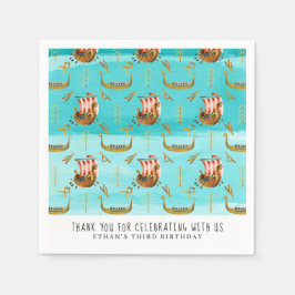 Guardanapo De Papel Viking Themed Festa de aniversário Napkins