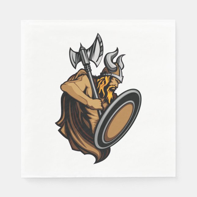 Guardanapo De Papel Viking Warrior (Frente)
