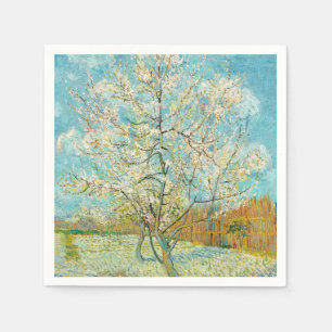 Guardanapo De Papel Vincent van Gogh - Árvore Pêssega Rosa em Flor