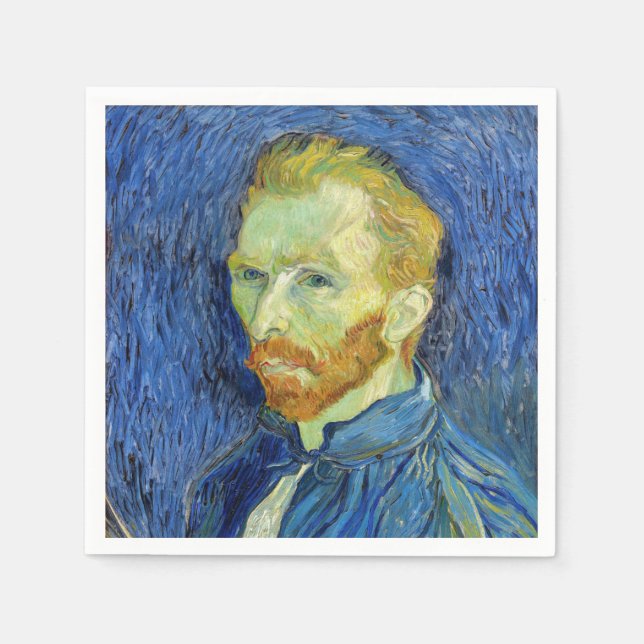 Guardanapo De Papel Vincent van Gogh - Autorretrato com Paleta (Frente)