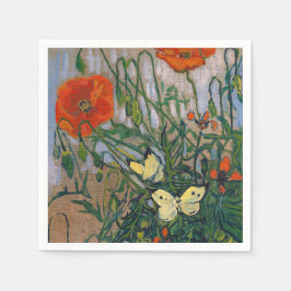 Guardanapo De Papel Vincent van Gogh - Borboletas e papagaios