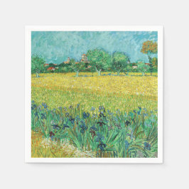 Guardanapo De Papel Vincent van Gogh - Campo com irlandeses perto de A
