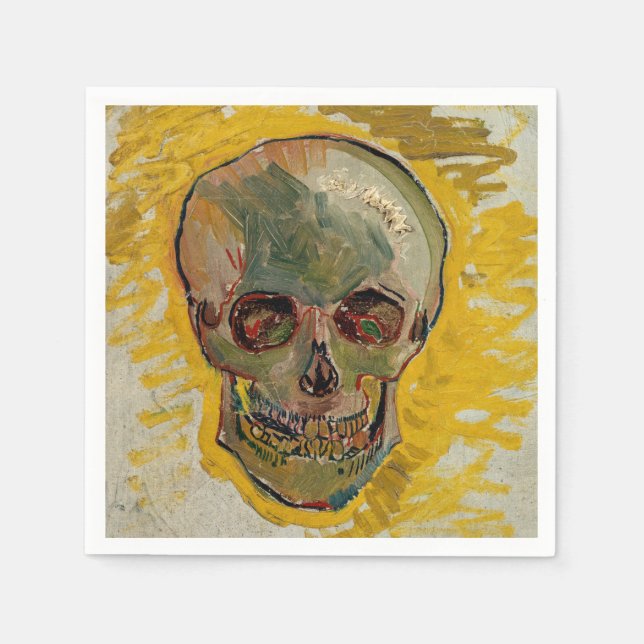 Guardanapo De Papel Vincent van Gogh - Crânio 1887 #2 (Frente)