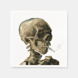 Guardanapo De Papel Vincent van Gogh - Crânio com cigarro queimado