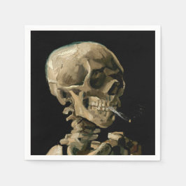 Guardanapo De Papel Vincent van Gogh - Crânio com cigarro queimado