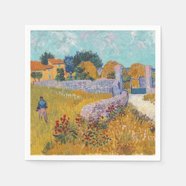 Guardanapo De Papel Vincent van Gogh - Farmhouse in Provence (Frente)