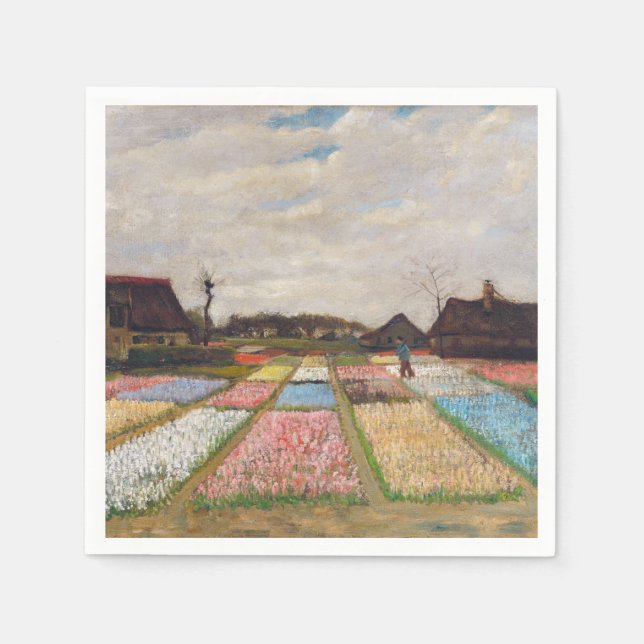 Guardanapo De Papel Vincent van Gogh - Flores na Holanda (Frente)