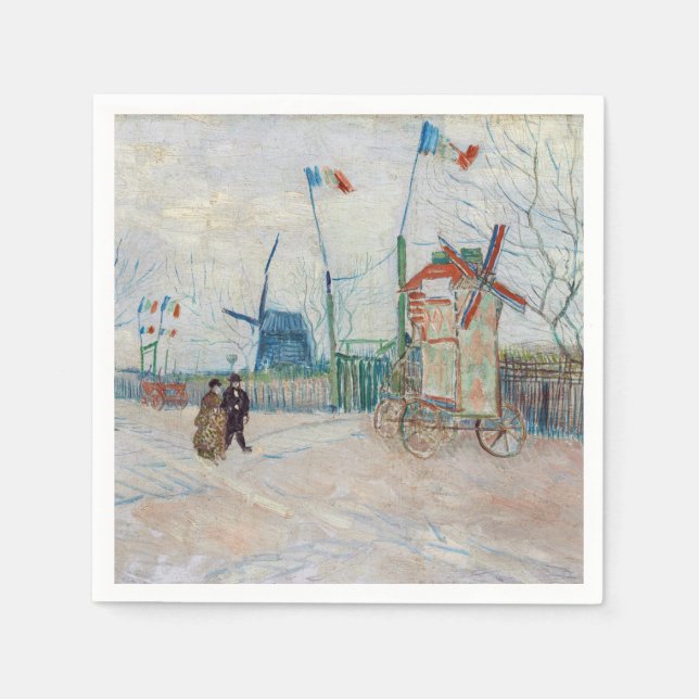 Guardanapo De Papel Vincent van Gogh - Impasse des Deux Freres (Frente)
