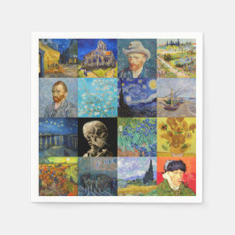Guardanapo De Papel Vincent van Gogh - Masterworks Mosaic Patchwork
