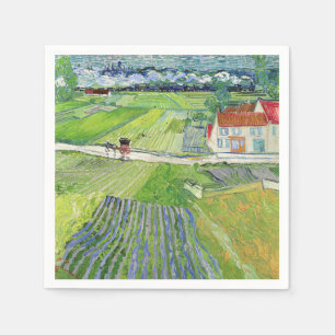 Guardanapo De Papel Vincent van Gogh - Paisagem com Carruagem e comboi