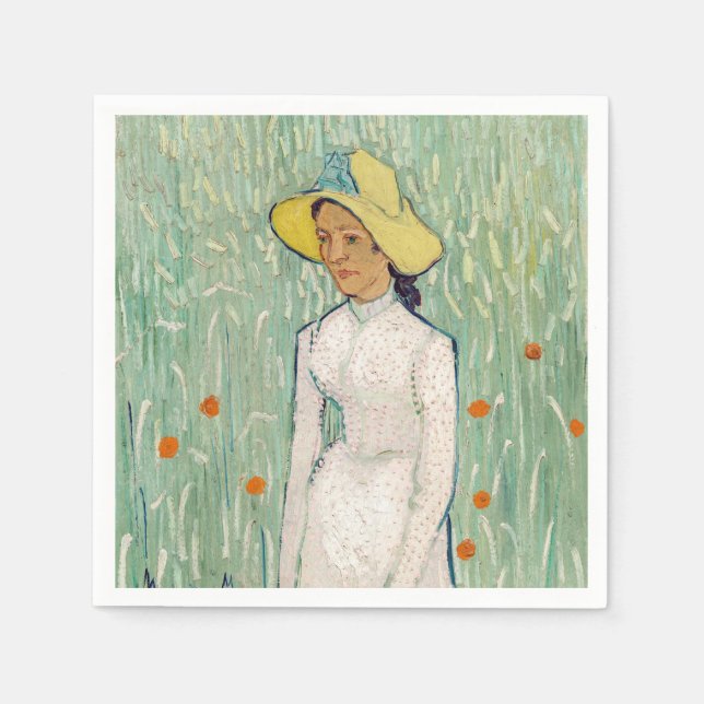 Guardanapo De Papel Vincent van Gogh - Rapariga de Branco (Frente)