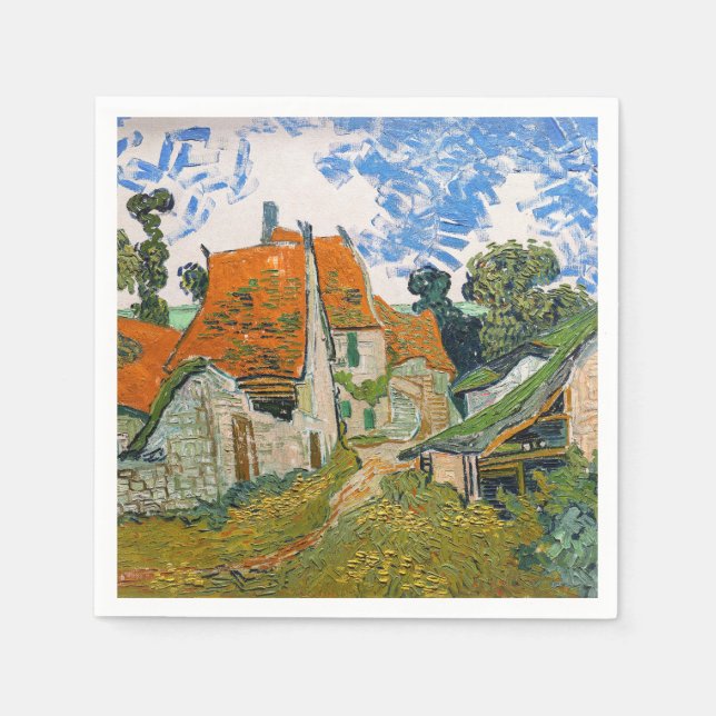 Guardanapo De Papel Vincent van Gogh - Rua Auvers-sur-Oise (Frente)