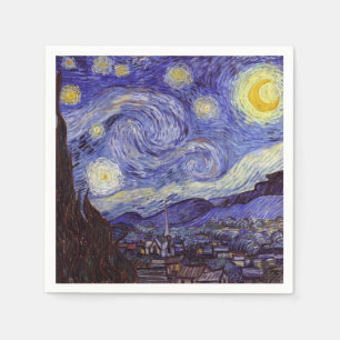Guardanapo De Papel Vincent Van Gogh Starry Night Vintage Fine Art