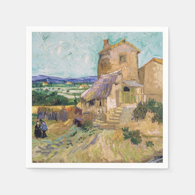 Guardanapo De Papel Vincent van Gogh - The Old Mill (Frente)