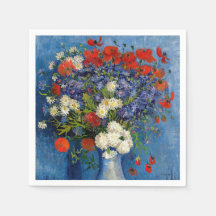 Vincent van Gogh - Vase com Cornflower e Poppies