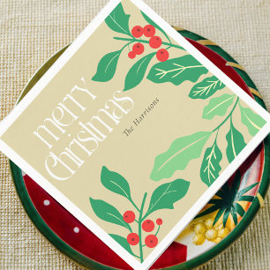 Guardanapo De Papel Vingadores de Natal Holly Sai e Berries
