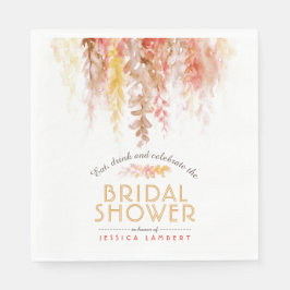 Guardanapo De Papel Vinha-d'água queda chá de panela de coral castanho