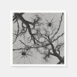 Guardanapo De Papel Vinhas torcidas e o Halloween de aranha