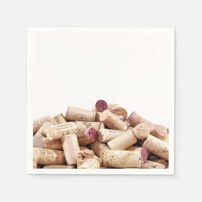 Guardanapo De Papel Vinho - Corks Napkins (Frente)