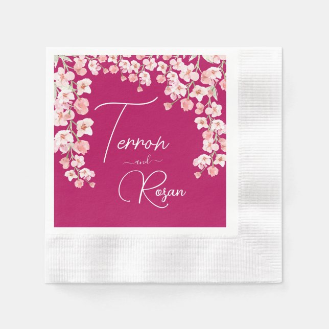 Guardanapo De Papel Vinho da flor (Frente)