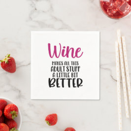 Guardanapo De Papel Vinho faz tudo melhor citar Napkin